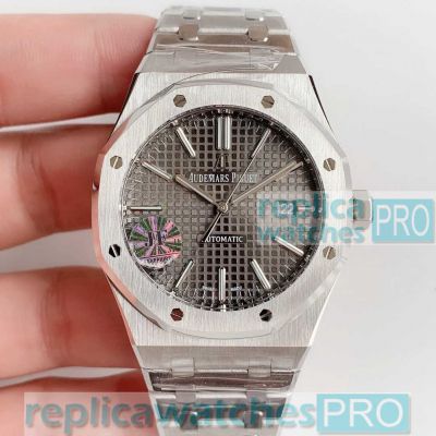 Swiss Grade 1 JF Factory AP Royal Oak Automatic Grey Dial 15400 Watch